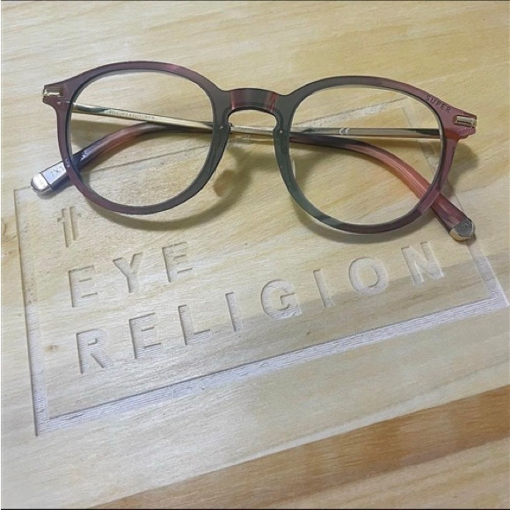 RetroSuperFuture Numero 01 Tuttolente Glasses Gold Accents